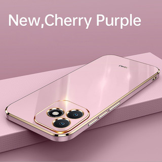 Ốp điện thoại silicon mềm TPU chống sốc cho Huawei Honor X60i Mạ bảo vệ Vỏ điện thoại di động có bảo vệ Camera