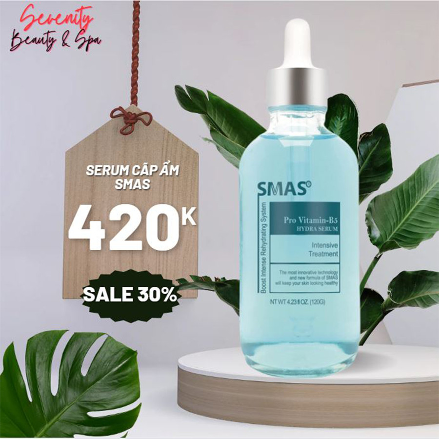 Tinh Chất Cấp Ẩm Phục Hồi Da Smas Pro Vitamin B5 Hydra, Smas b5 Serum cấp ẩm, phục hồi da SMAS Pro V