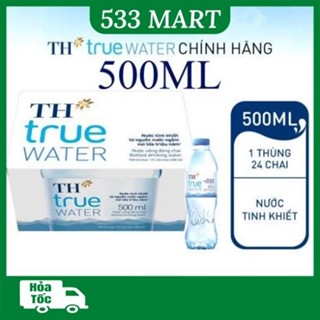 [HỎA TỐC HCM] Thùng 24 chai nước suối TH true water 500ml