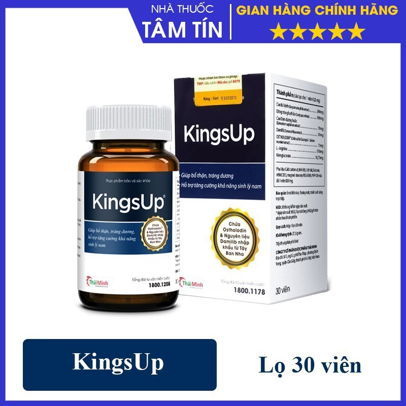 [CHÍNH HÃNG ] KINGSUP - Giúp tăng cường sức khỏe sinh lý cho nam giới Việt - Lọ 30 viên