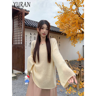 YURAN áo len cardigan áo khoác cardigan Fashion hàn quốc Thời trang Phong cách WMY2490B5V 37Z240909