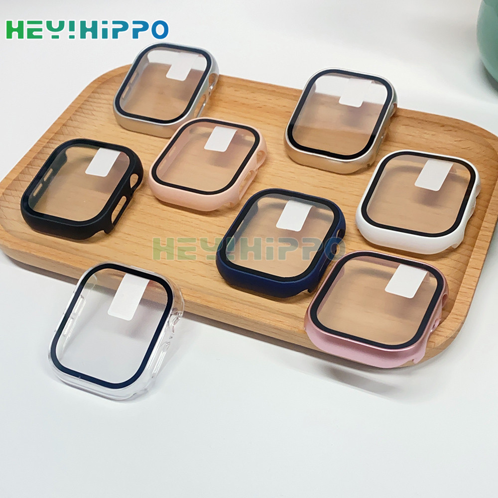 Vỏ phim kính cường lực cho iwatch Series10 46mm 42mm trong suốt Vỏ đồng hồ bảo vệ toàn diện cho iwat
