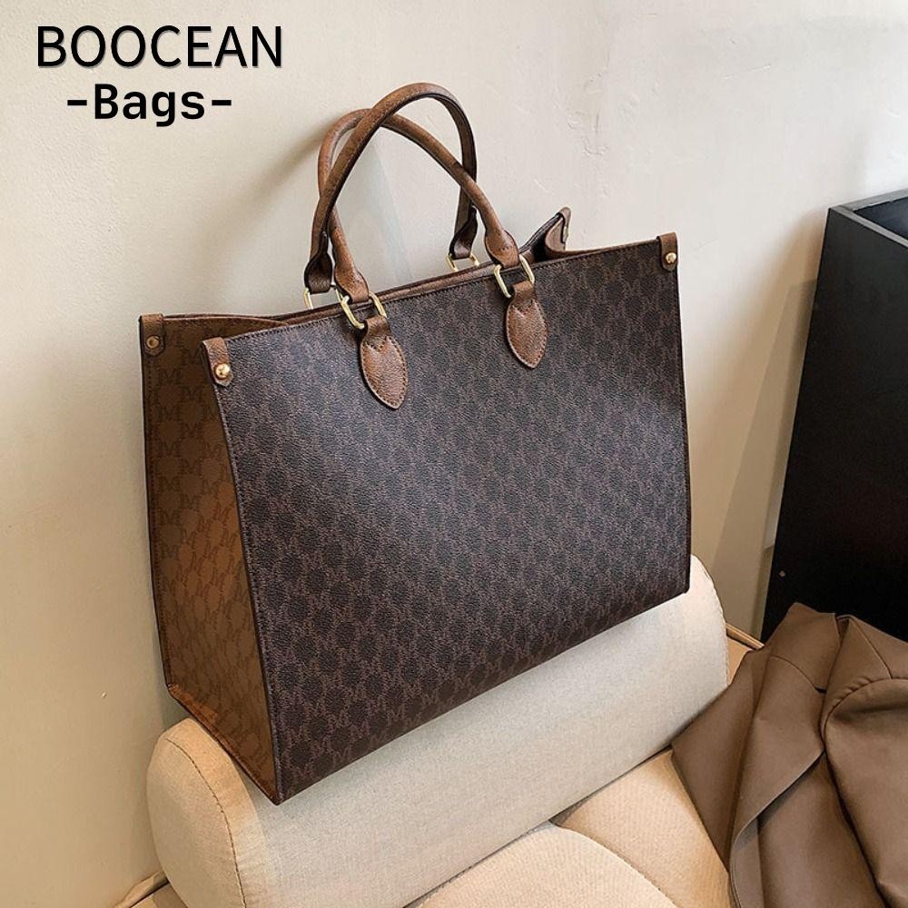 Túi Tote, Túi đeo vai mờ dung tích lớn, Túi xách da PU thông thường