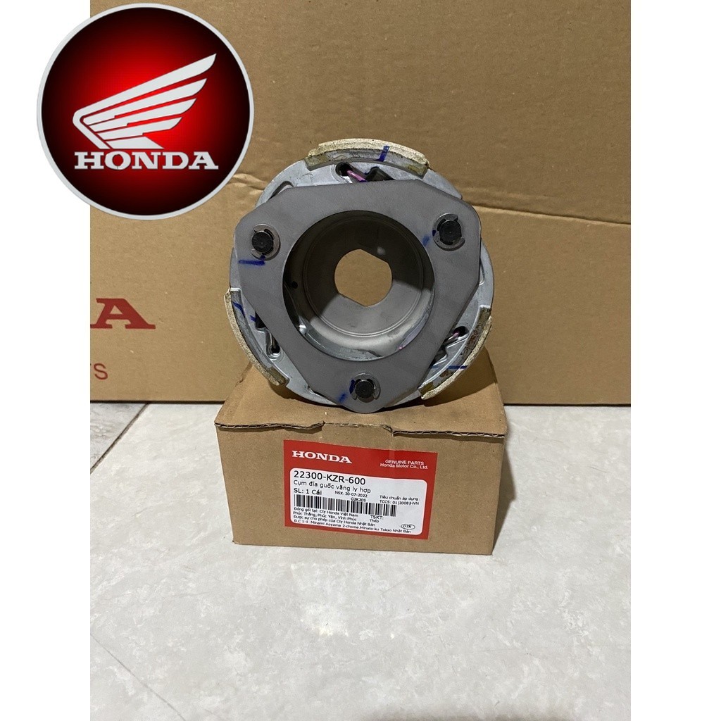 Cụm đĩa guốc văng ly hợp, bố ba càng có đế xe ga Honda 125 (22300KZR600)