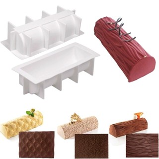 Fondant Mousse Trang Trí Bánh Khuôn Silicon DIY Phương Tây Bánh Ngọt Khuôn Nướng Bánh Cây Hạt Gỗ Ren Thảm Pháp Mousse Thảm