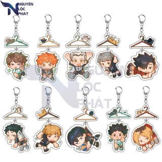 Haikyuu!! Shoyo Hinata Kageyama Tobio Yu Nishinoya Mặt Dây Chuyền Dễ Thương Hình Acrylic Móc Khóa Móc Khóa  nlp