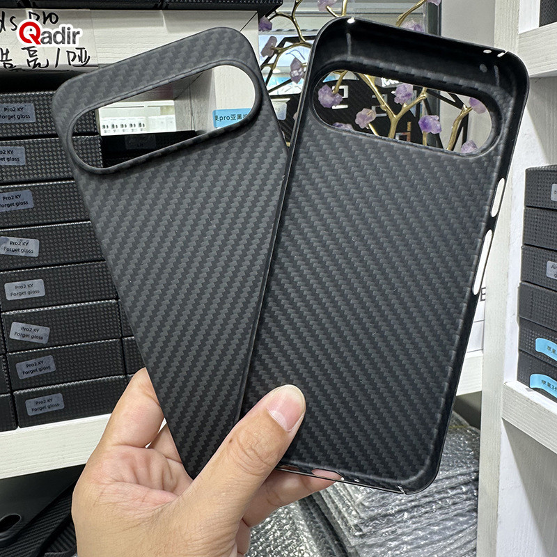 Ốp Điện Thoại Sợi Carbon Chính Hãng Qadir Cho Google Pixel 9 Pro XL Sợi Aramid Siêu Mỏng Pixel 9 Pro