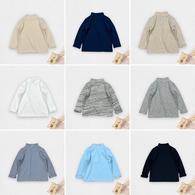 Áo thun cotton LITIBABY cổ 3 phân, cổ lọ bé trai, bé gái size 1 đến 7 tuổi