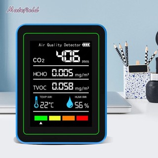 Máy dò CO2 theo dõi chất lượng không khí 5 trong 1 Sạc USB di động cho ngoài trời trong nhà [matefield.vn]