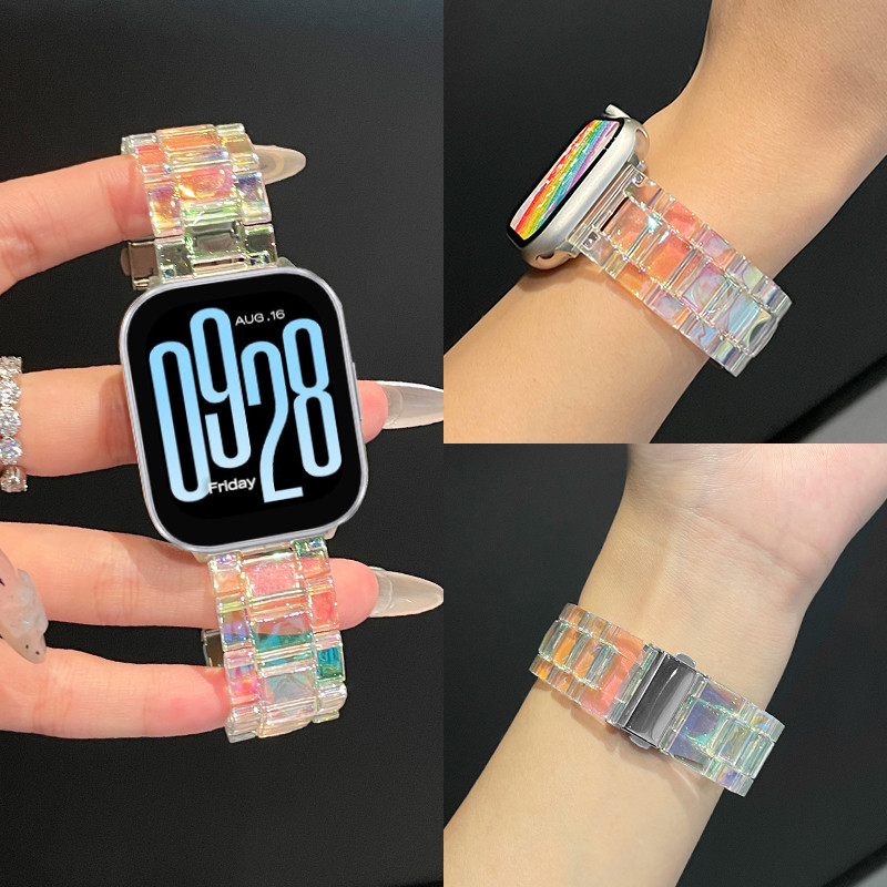 Dây đeo trong suốt bằng Laser mới cho Redmi Watch 5 Active Smart Watch Vòng đeo tay thay thế Redmi W