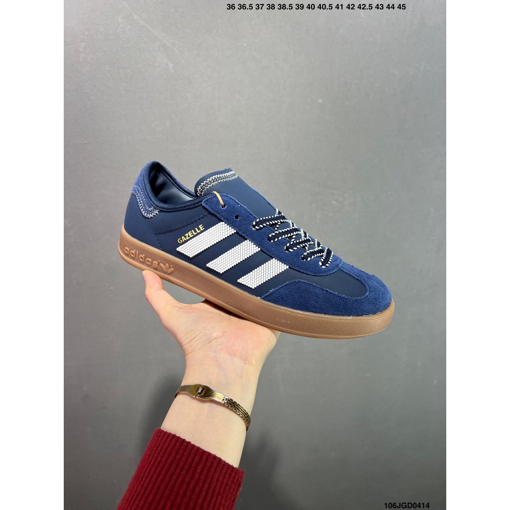 合️ AD CLOT x Ad Originals Gazelle Low "Navy" Gazelle In-house Training Series cổ thấp phong cách tập