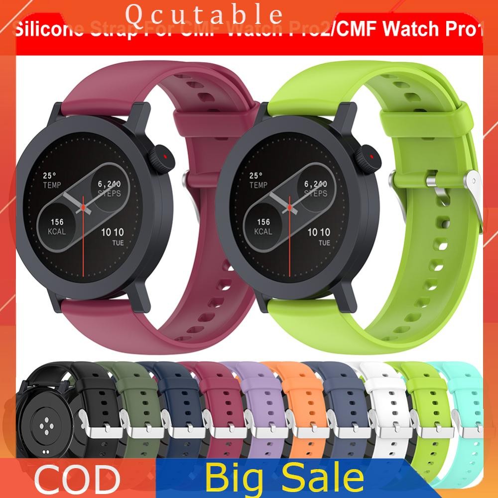 Dành cho CMF Watch Pro 2 / CMF Watch Pro1 Dây đeo silicon có thể điều chỉnh Dây đeo thay thế