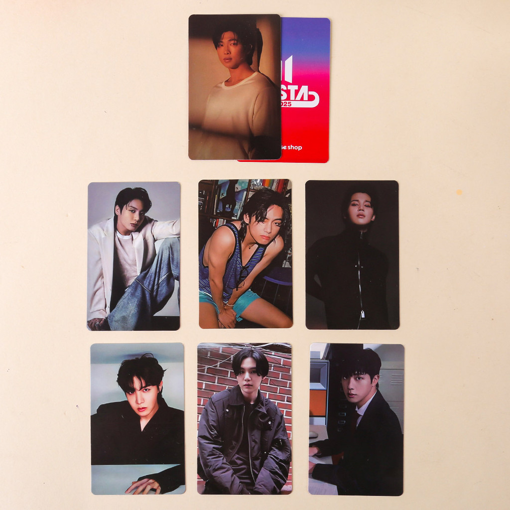 7-10 Chiếc 2025 FESTA DECO KIT ARMY ZONE Lưu Niệm Lomo Cards MERCH BOX9 JIN SOLO ECHO HAPPY Photocar
