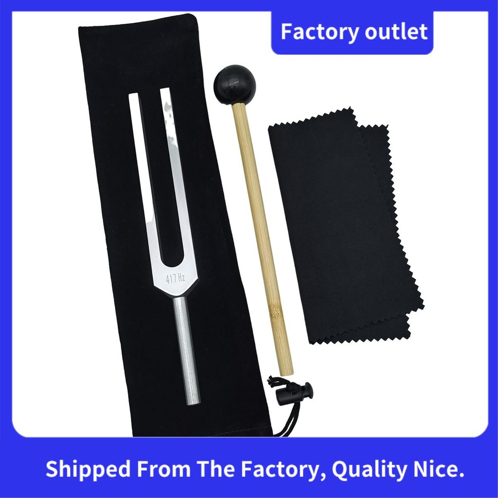 Hợp Kim Nhôm Chỉnh Nĩa Chỉnh Nĩa Nhạc Cụ Chỉnh Nĩa 417Hz Với Búa Silicon, Để Kiểm Tra Hệ Thần Kinh T
