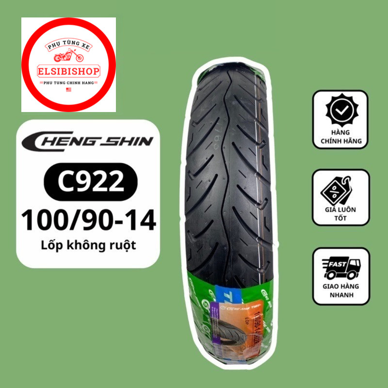 Vỏ Lốp trước sau xe SH Mode/ PCX 125/ YADEA (100/90-14 + 80/90-16 922) CHENGSHIN (Lốp không săm)