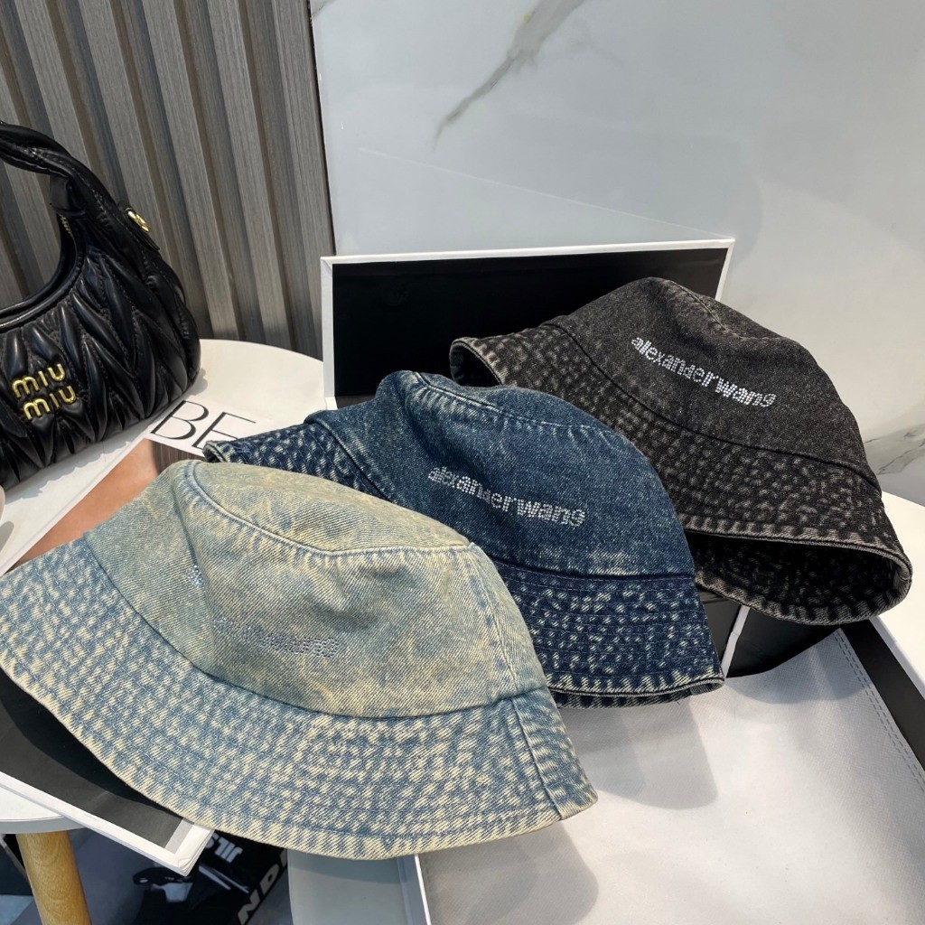ALEXANDER WANG ALEXANDER WAN Mũ Xô Retro Lưu Vực Mũ Nam Nữ Cùng Phong Cách CP