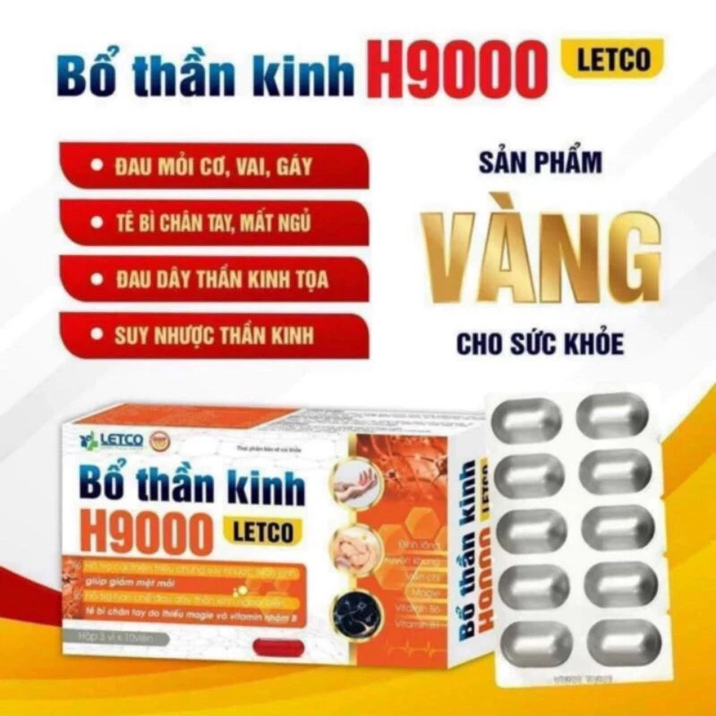 bổ thần kinh h9000 letco
