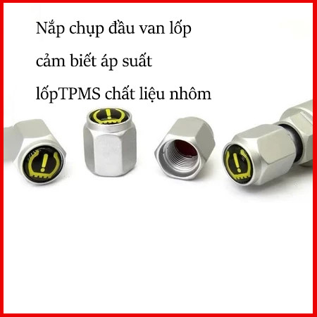 (4 Chiếc) Nắp chụp đầu van lốp cảm biết áp suất lốp TPMS