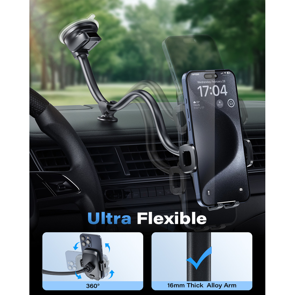 APPS2Car Giá đỡ điện thoại ô tô Giá đỡ điện thoại từ tính Cốc hút kính chắn gió Giá đỡ điện thoại di