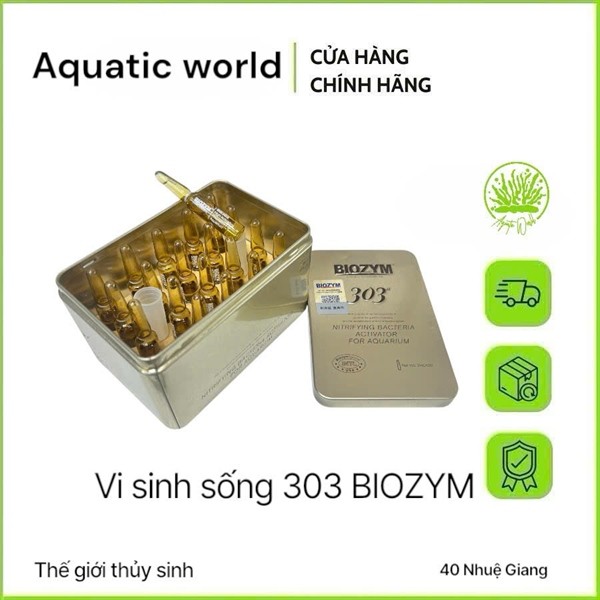 Vi sinh sống cao cấp siêu mạnh BIOZYM 303 - Ổn định chất lượng nước cho bể cá cảnh thủy sinh