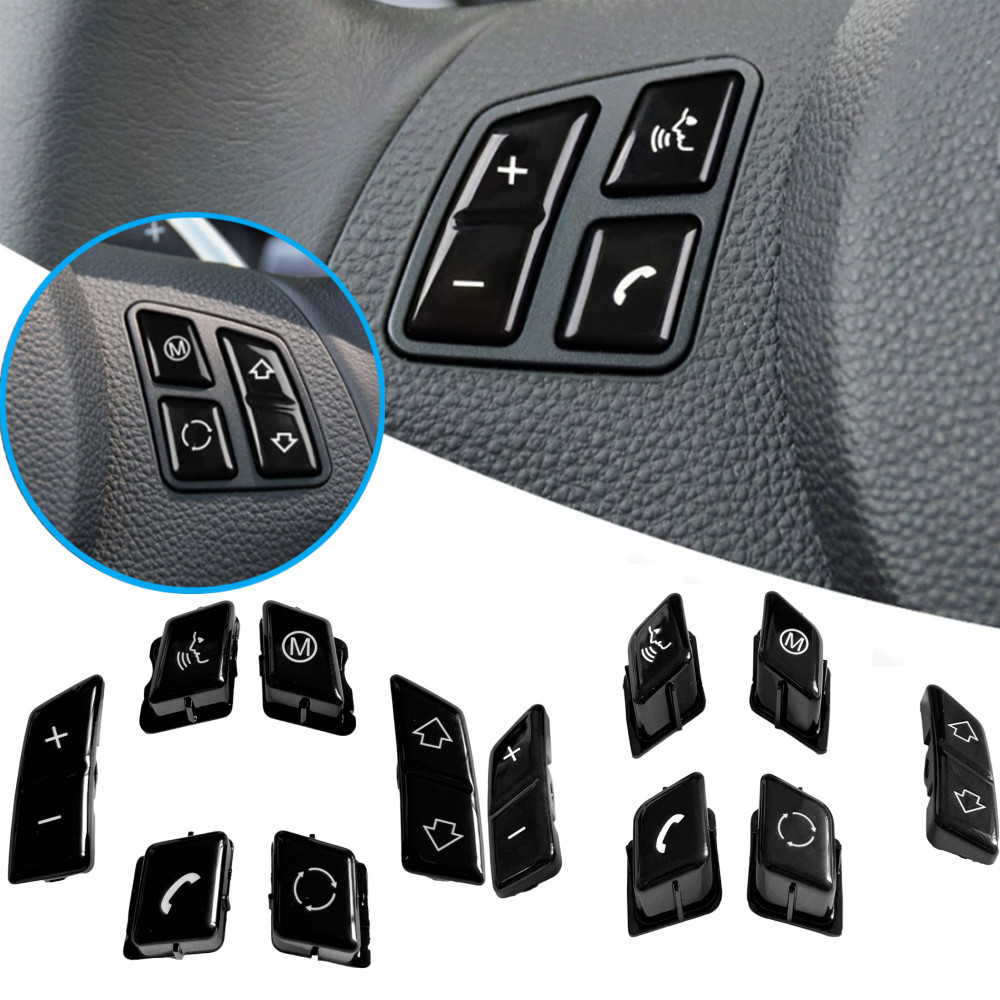 Dành Cho Xe BMW 3 Series E90 E92 E93 M3 1 Series E81 E82 E87 E88 X1 E84 Đen Ô Tô Vô Lăng Nút Công Tắ