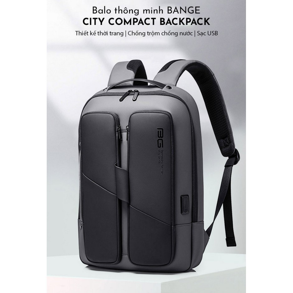 Balo thông minh BANGE – CITY COMPACT BACKPACK - Home and Garden
