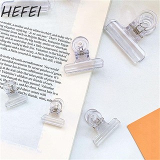 HEFEI giấy HEFEI Kẹp hóa đơn nhựa trong suốt Văn phòng phẩm Đồ dùng văn phòng Kẹp học sinh