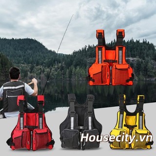 Áo phao có thể điều chỉnh Áo Vest Nhiều túi Phao Phao Thiết kế phản quang Áo cứu sinh