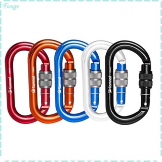Khóa leo núi bằng nhôm ngoài trời cường độ cao Carabiner 25KN với 20mm