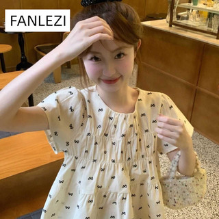  FANLEZI áo sơ mi nữ áo kiểu hàn quốc trendy thanh lịch Thoải mái Tinh tế WCS24708NP 28Z240710