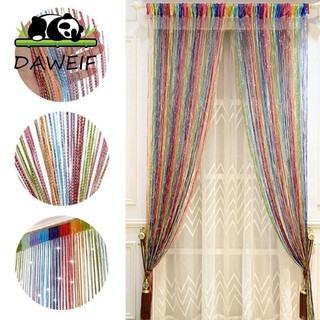 Daweif Dây Rèm Phòng Khách Màn Hình Bay Treo Cửa Sổ Đính Hạt Sáng Bóng Chia Drap