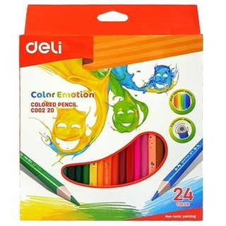 Bút chì gỗ 24 màu deli c00220