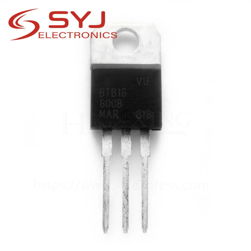 10 Cái / lốc Triac BTB16-600B BTB16 16A 600V TO-220 Chính Hãng Còn Hàng