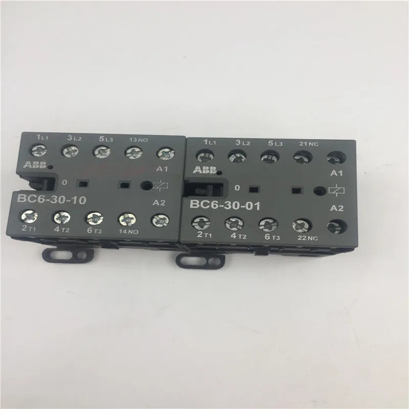Bộ tiếp xúc mini 3 cực ABB BC6 DC vận hành BC6-30-10 BC6-30-01