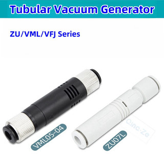 Máy phát điện chân không cắm nhanh bằng khí nén ZU05S ZU07L Máy phát điện áp suất âm VML1008 VFJ44 / 66 Lắp thành phần khí nén