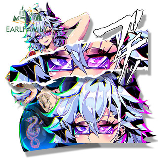  Earlfamily 13cm Cơ Asuna Xe Miếng Dán Hoạt Hình Nóng Chibi Đầu Lớn Peek Girl Laptop Ván Trượt JDM Vinyl Chống Thấm Nước Decal Vui Nhộn Kiểu Dáng Xe 
