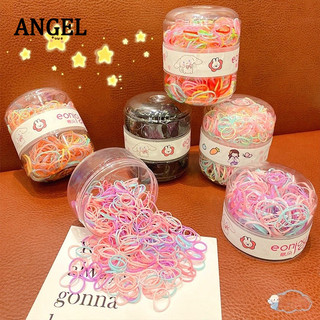 Set 600 Dây Thun Buộc Tóc Co Giãn Mini Dùng Một Lần Dành Cho Bé Gái