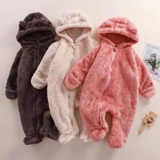  Bodysuit cho bé liền tất liền bao tay ấm áp Body lông Hàng Quảng Châu cho bé trai bé gái bé sơ sinh SLD19 