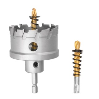 12-56mm Đầu cacbua TCT Mũi khoan lỗ Cưa lục giác Mũi khoan Bộ mũi khoan lỗ Máy cưa cho khoan hợp kim kim loại bằng thép không gỉ