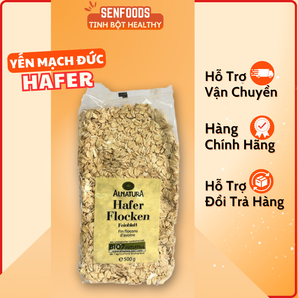 Yến Mạch Senfoods Cán Dẹt, Cán Vỡ, Ngũ Cốc Giảm Cân Healthy Cho Người Ăn Kiêng Tập Gym 500g