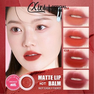 Bộ 4 IMEAGO Son Bóng Bùn Đóng Hộp Son Môi 3 Trong 1 Blush Stick Nhung Chống Thấm Nước Matte 4 Màu Son Dưỡng Môi Son Tint Mỹ Phẩm