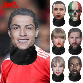 Mặt nạ ronaldo 3D Full Face Mask Nhân vật mô phỏng Mũ đội đầu ngộ nghĩnh dành cho người hâm mộ Cosplay Nhập vai Taylor Swift / Kanye