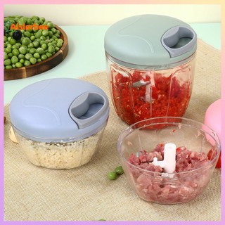 Aislerbee 500 / 900ml Máy Xay Tỏi Dung Tích Lớn Có Dây Hướng Dẫn Sử Dụng Dễ Dàng Kéo Trong Suốt Đa Năng 3 / 5 Lưỡi Dao Hành Gừng Máy Xay Tỏi Cho Nhà Hàng
