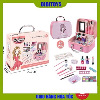 Hộp/vali trang điểm cho bé, đồ chơi trang điểm bé gái cao cấp, an toàn, dễ làm sạch