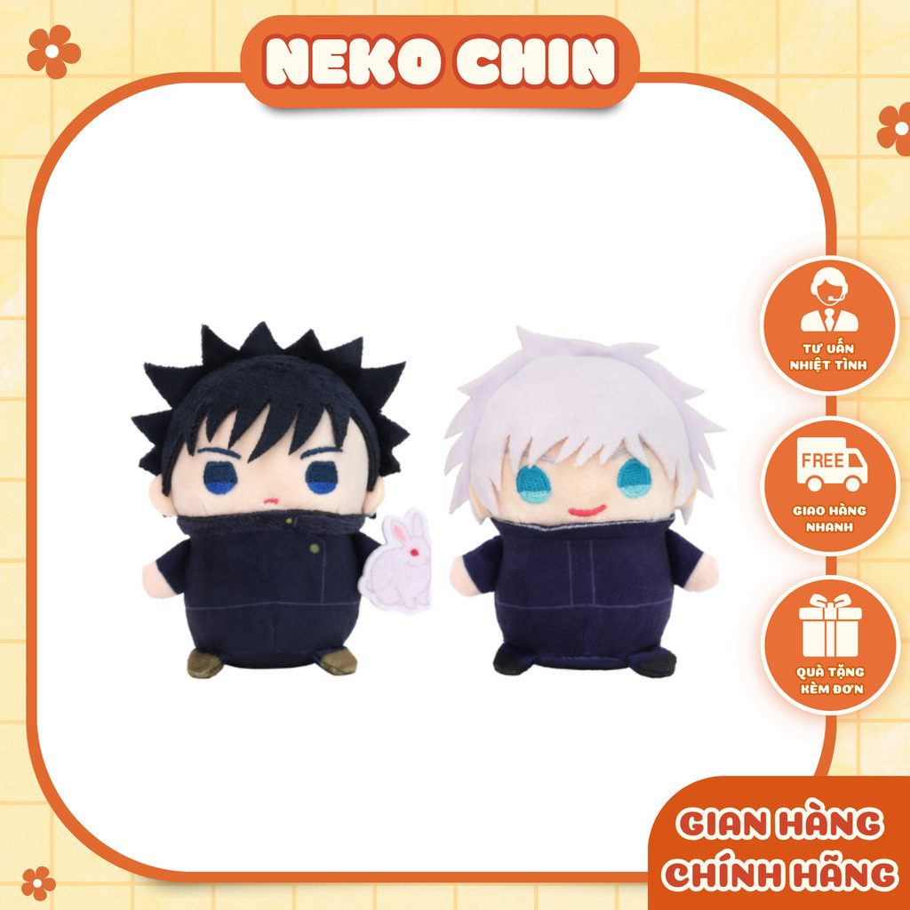 [TẶNG KÈM SLEEVES] Gấu bông đậu Jujutsu Kaisen Season 2 - Gojo, Megumi
