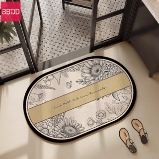 Bbdd Thảm phòng tắm Mỹ Diatom thấm bùn miếng lót chân Nhanh khô chống trượt Thảm lót sàn nhà vệ sinh nhà vệ sinh thảm cửa