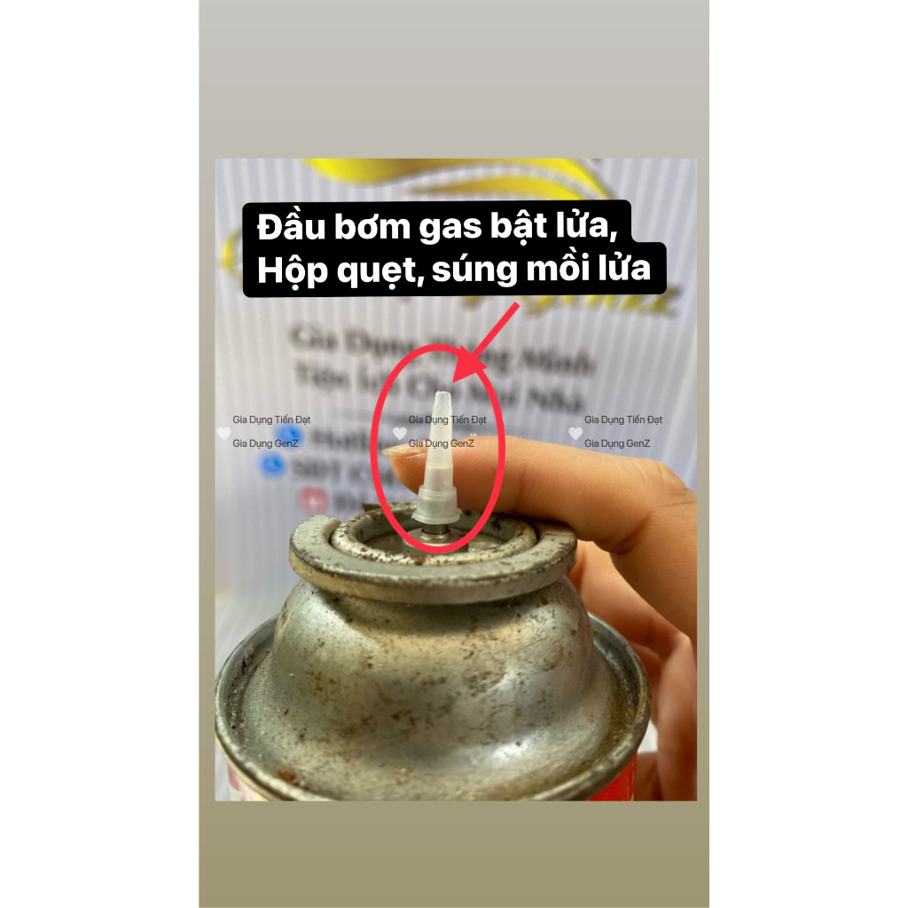 Đầu bơm gas bật lửa, Bơm gas hột quẹt, Gas bơm bật lửa, Đầu bơm gas cho bật lửa bằng bình gas