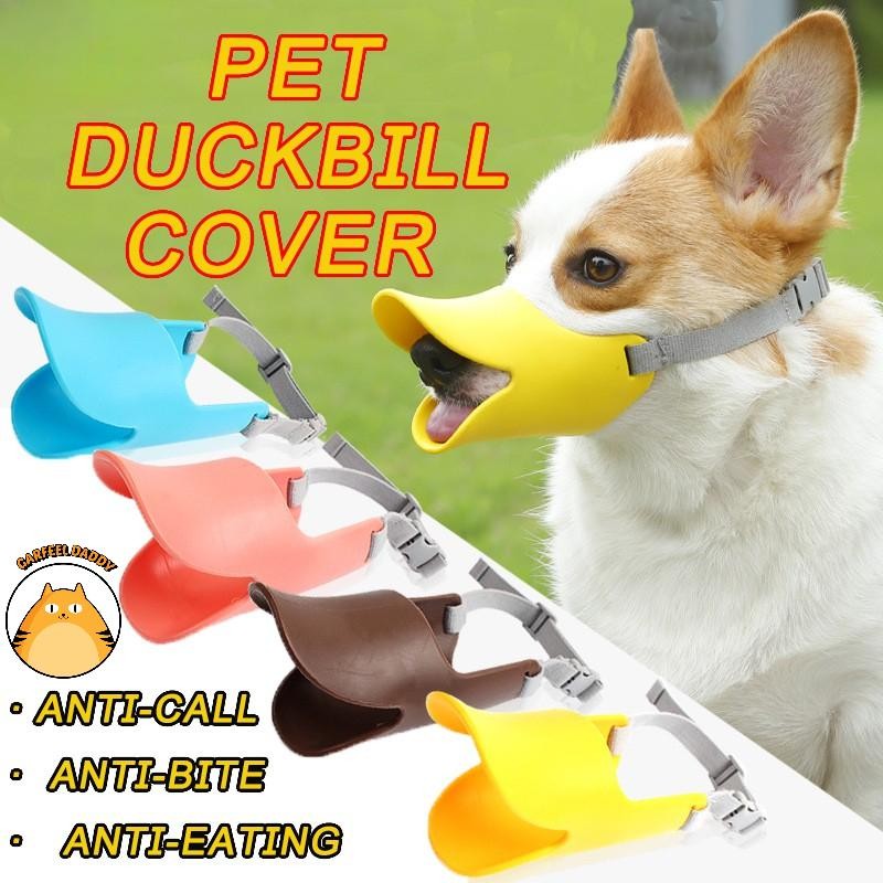 Garfeel Daddy Dog Duckbill Tay áo muzzle Dog muzzle Set Chống cắn Chống sủa Chống ăn miệng Puppy Cov