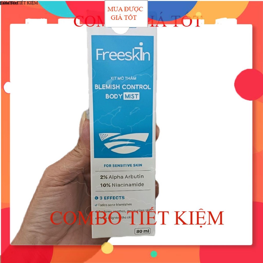 xịt mờ thâm freeskin blemish co tron body mist chai 80ml