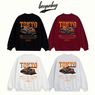  Áo sweater dài tay nam hot trend 2025 Đen form rộng áo khoác porsche in hình Beeyanbuy local brand 